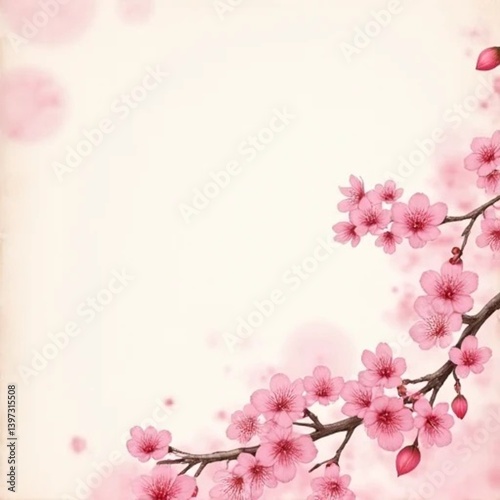 spring background with sakura