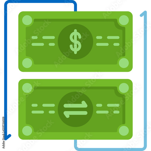 Cash Flow Variance Icon