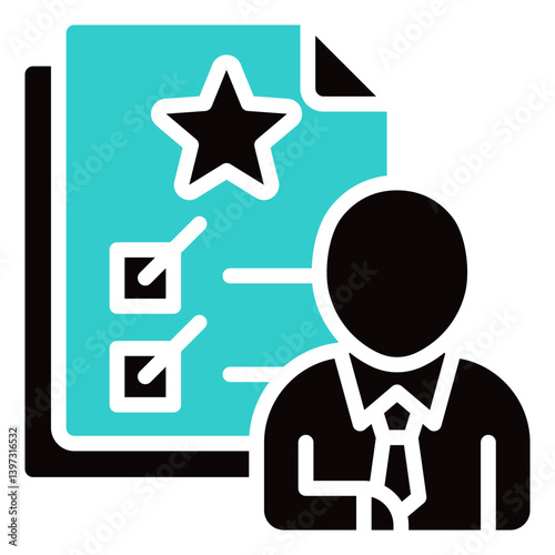 Accountability, Hybrid Work Glyph Dual Tone Design Vector Concept