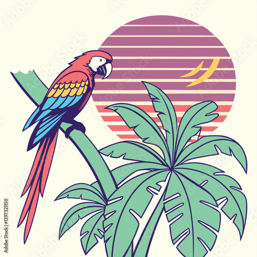 parrot on a branch