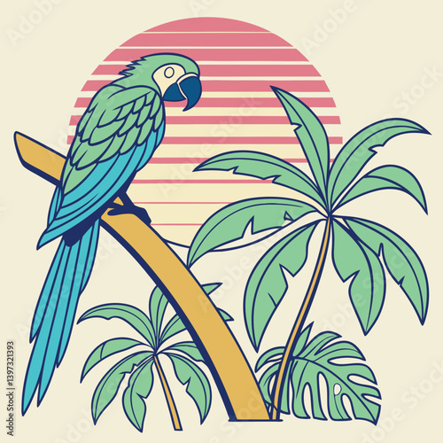 parrot on a branch