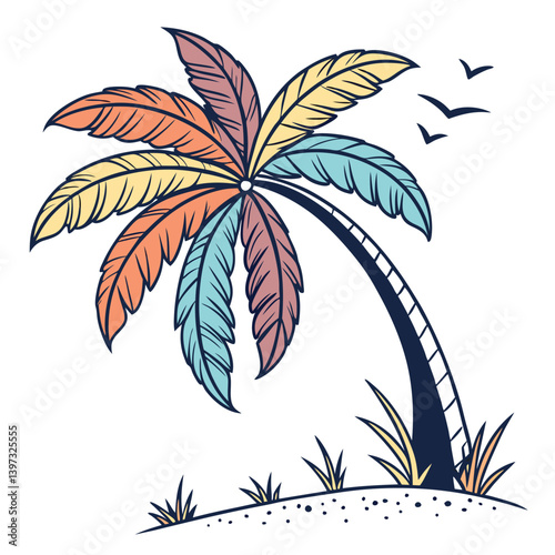 tropical palm tree