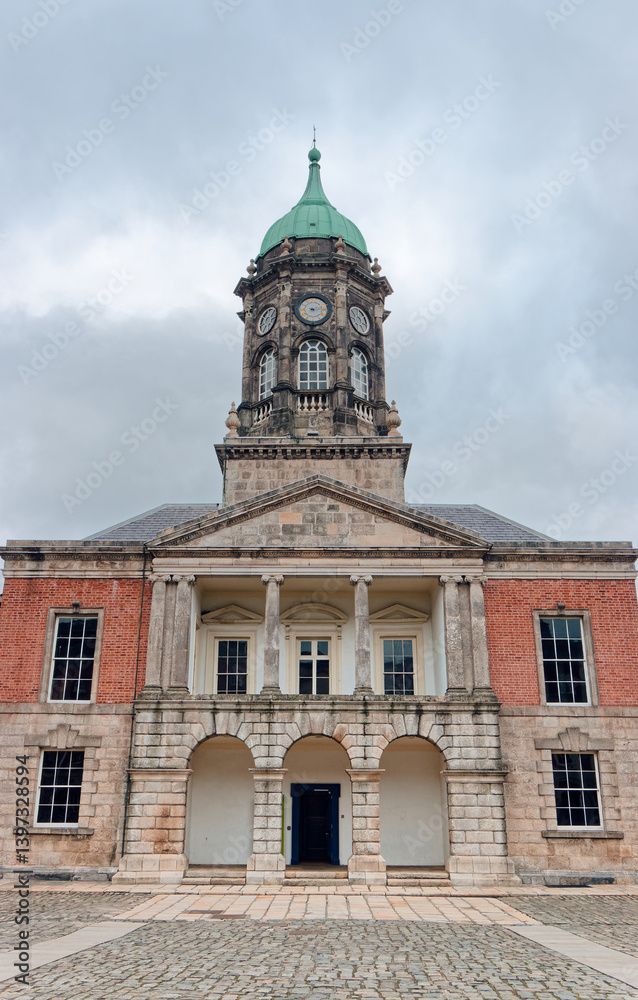 Dublin Castle in Dublin, Ireland. Historic Bedford Tower, completed in 1761. Dublin Castle in Dublin, Ireland. Historic Bedford Tower, completed in 1761.