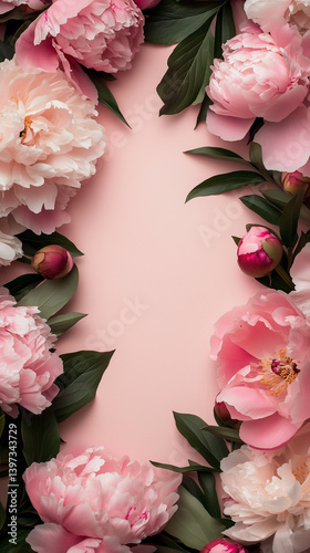 pink and white peony, pink and white flowers, pink flower background, pink peony flower