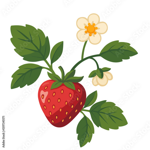 Erdbeere Erdbeerpflanze Walderdbeere 