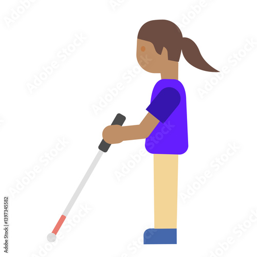 Blind Woman Walking
