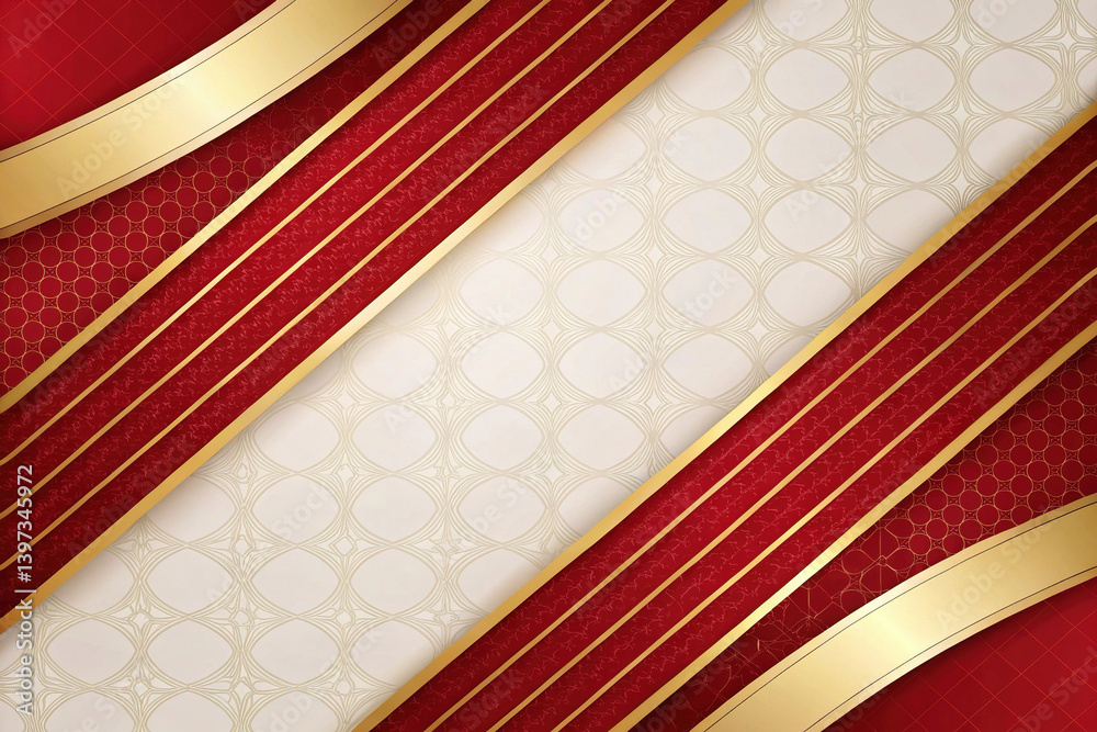 Modern background design with luxurious red and gold tones.