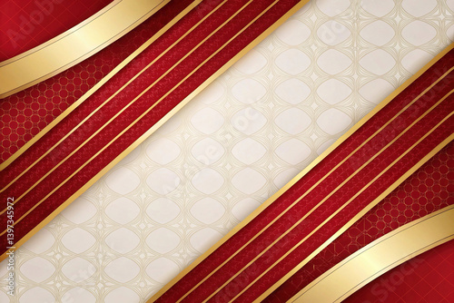 Obraz na płótnie Modern background design with luxurious red and gold tones. w salonie