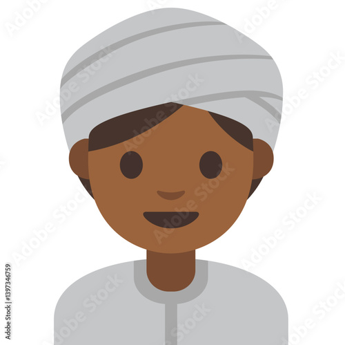 Boy with Turban (Medium-Dark Skin)
