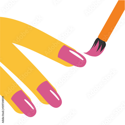 Nail Polish Emoji – Yellow Skin Tone
