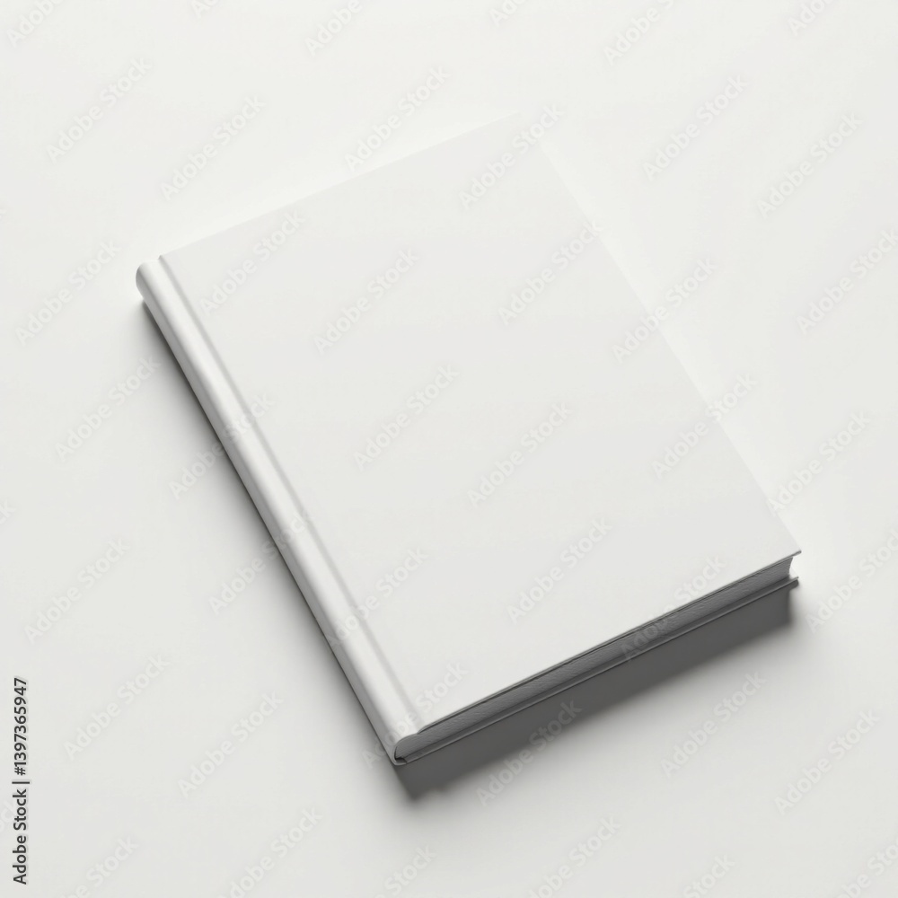 Clean book cover mockup with white background, subtle realistic shadows and reflections, book, template, design Clean book cover mockup with white background, subtle realistic shadows and reflections, book, template, design