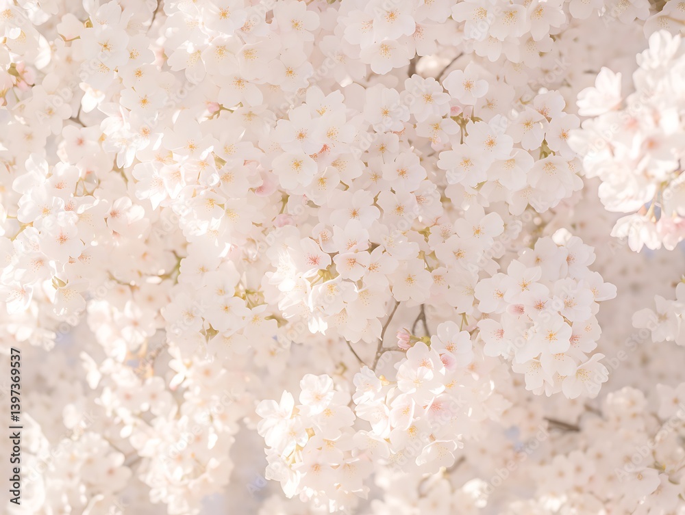 Blossoming Cherry Trees Spring Blossoming Cherry Trees Spring