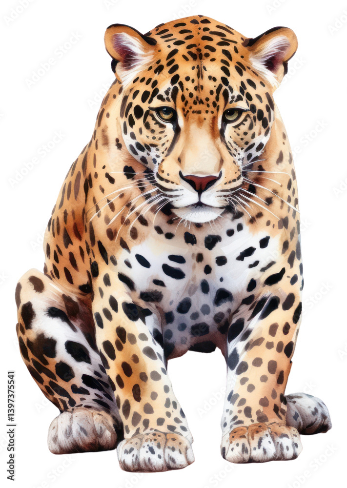 Obraz premium PNG Wildlife leopard cheetah animal.