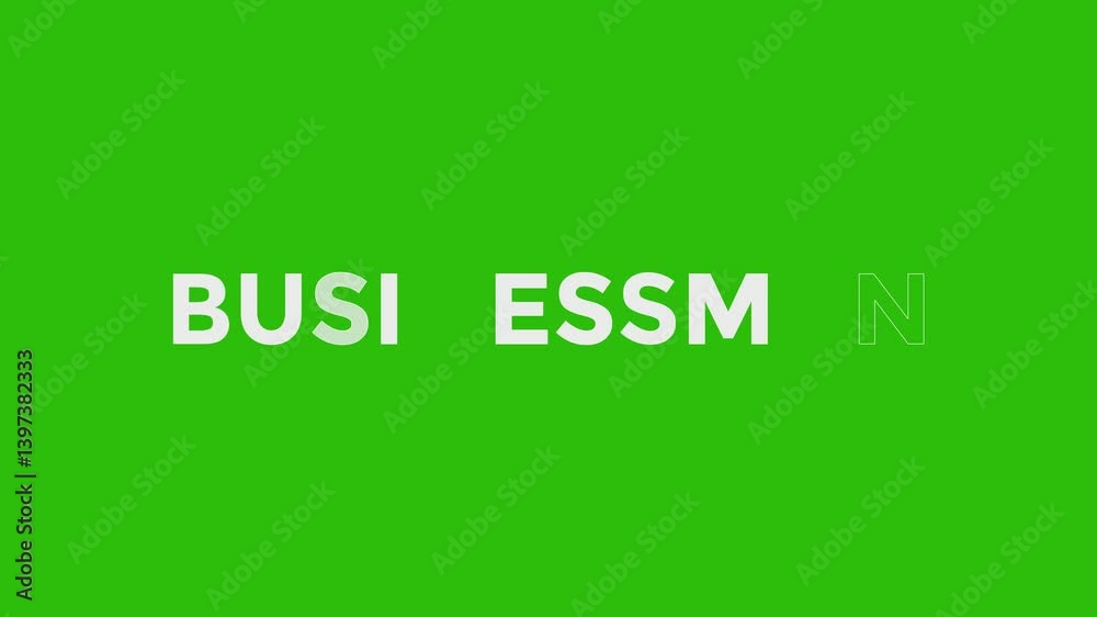 businessman text animation with disintegration particle effects on green screen, 4k video businessman text animation with disintegration particle effects on green screen, 4k video