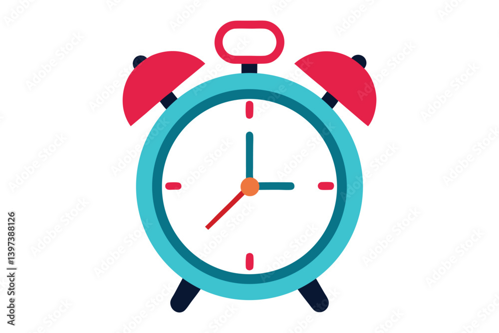 alarm clock with red ribbon on white background alarm clock with red ribbon on white background