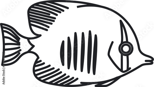Minimalist Fish Line Art