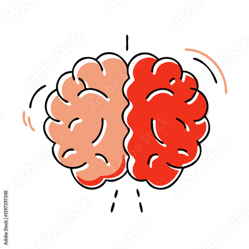 Brain  showing duality and creativity  