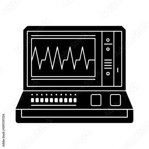 Logic Analyzer silhouette vector