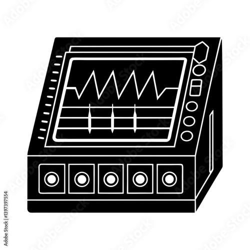 Logic Analyzer silhouette vector