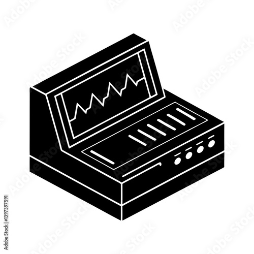 Logic Analyzer silhouette vector
