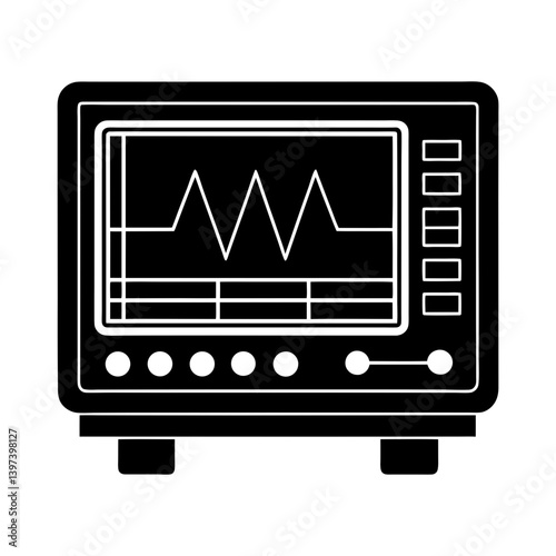 Logic Analyzer silhouette vector