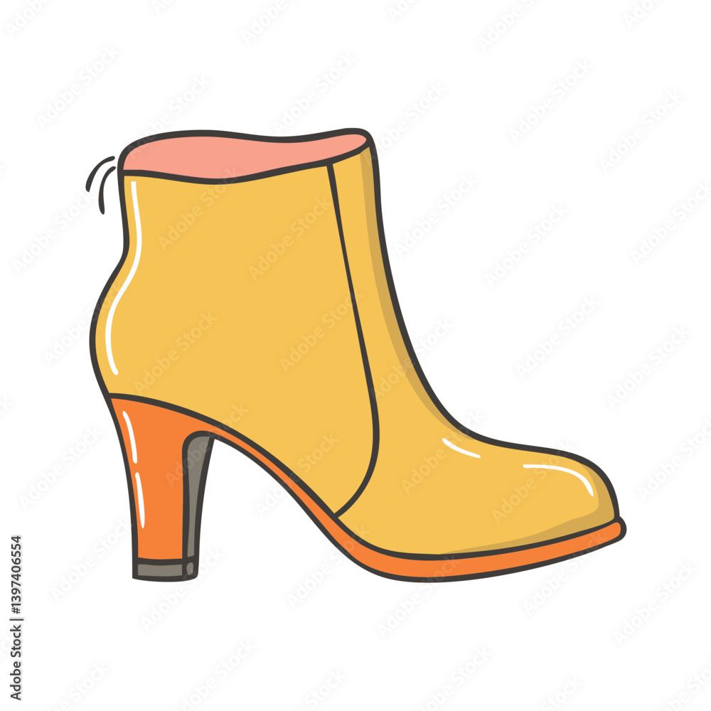 Obraz premium ankle boots icon, ankle boots vector illustration-simple illustration of ankle boots, perfect for ankle boots logos and icons