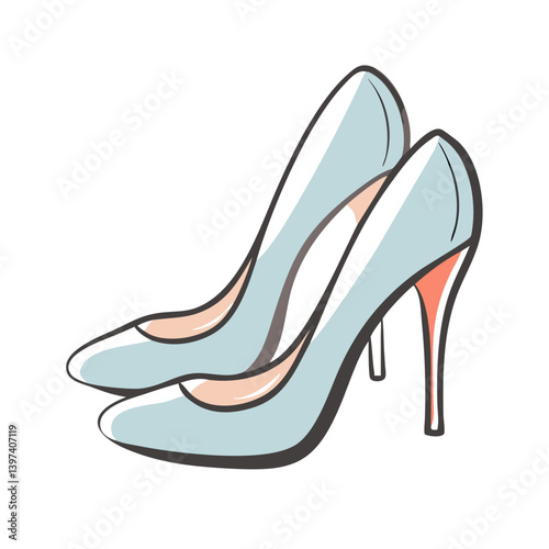 heels icon, heels vector illustration-simple illustration of heels, perfect for heels logos and icons photo