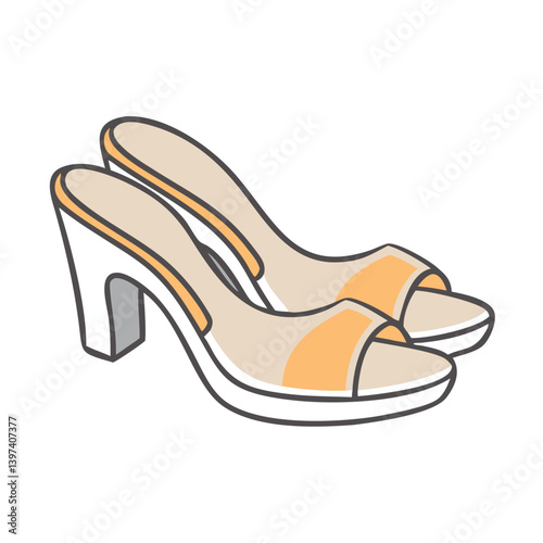 mules shoes icon, mules shoes vector illustration-simple illustration of mules shoes, perfect for mules shoes logos and icons
