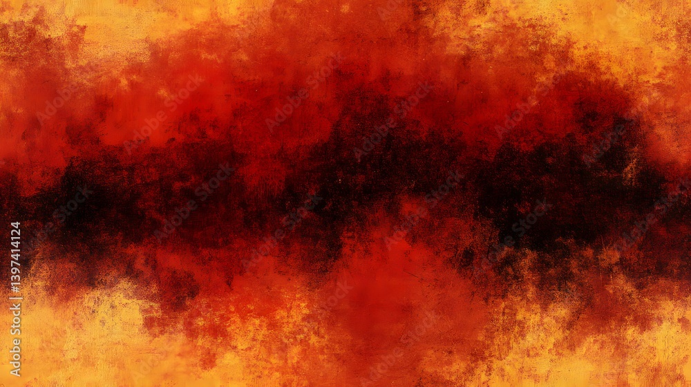 A vibrant abstract design of fiery hues and textured layers. A vibrant abstract design of fiery hues and textured layers.