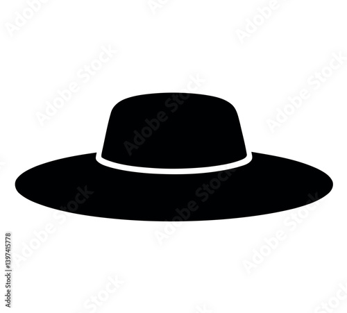 black hat isolated on white