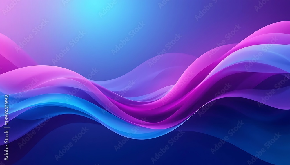 Obraz premium Dynamic Gradient Flow Modern Abstract Background for Banner and Wallpaper wishing card. Ai Generated