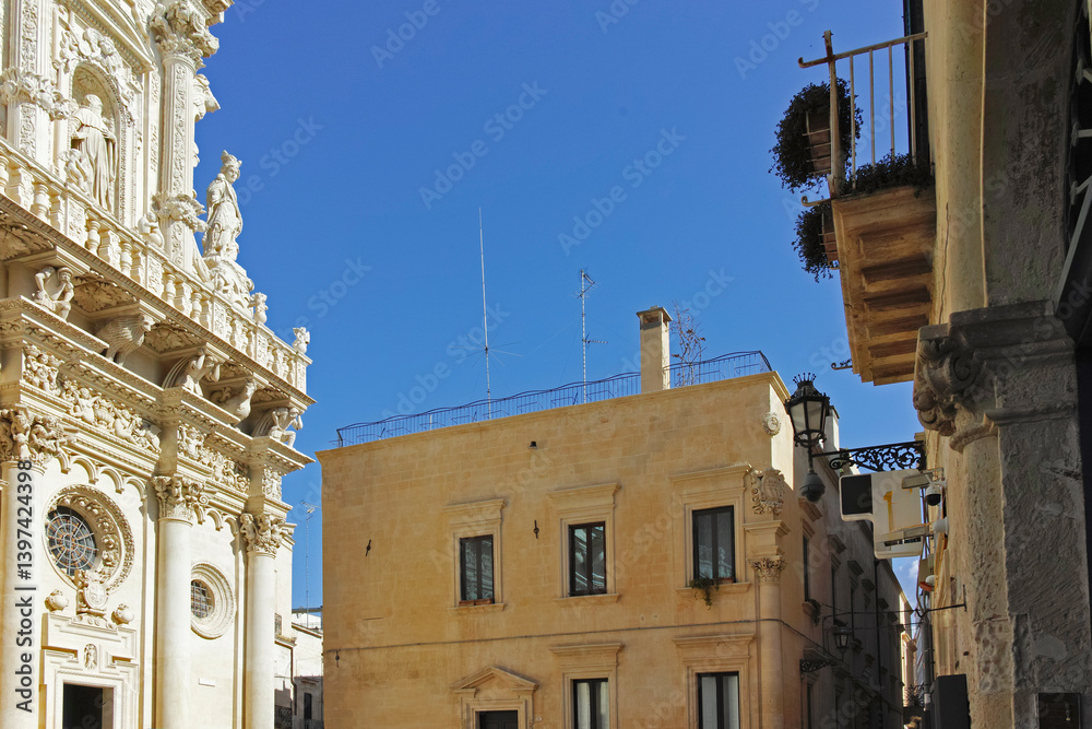 The Old town of Lecce, Apulia Region, Italy