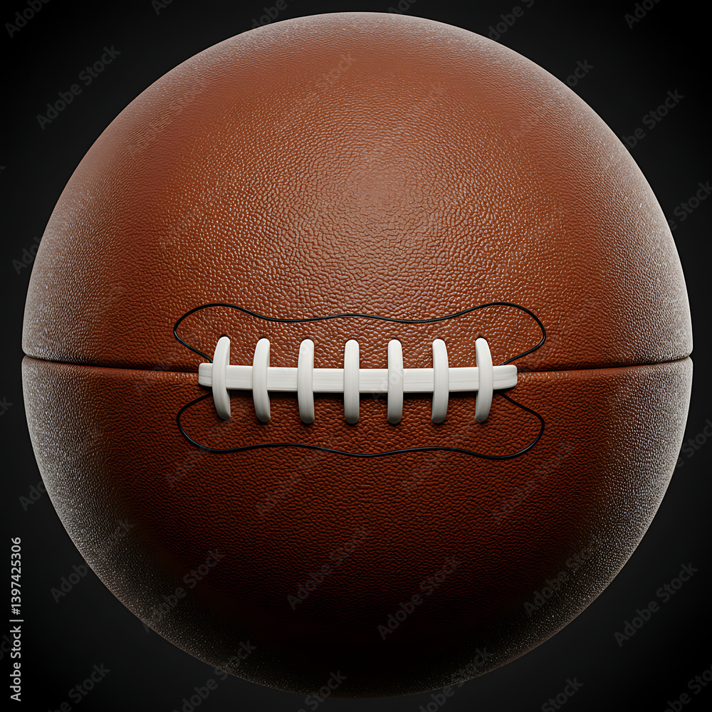 American Football Ball Realistic Brown Leather Texture 3d game team goal sport image photo model American Football Ball Realistic Brown Leather Texture 3d game team goal sport image photo model