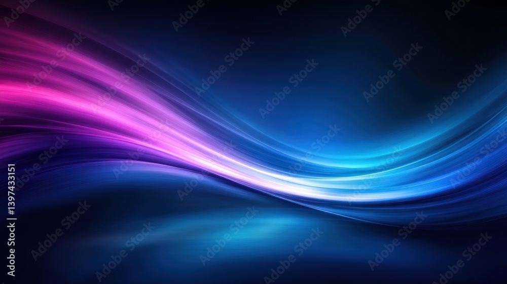 Abstract vibrant waves, dark background, dynamic color transitions Abstract vibrant waves, dark background, dynamic color transitions