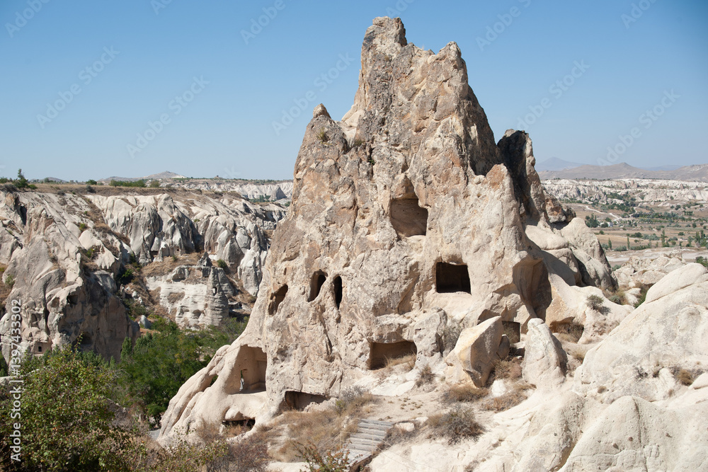 Cappadocia Rock Formations with Ancient Cave Homes