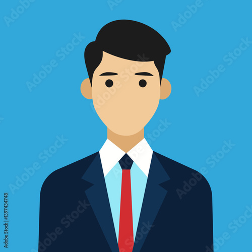 businessman, handsome man in suit, professional, formal clothing, vector illustration