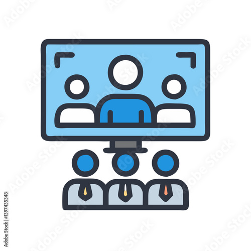 Board of Directors Flat Vector Icon
