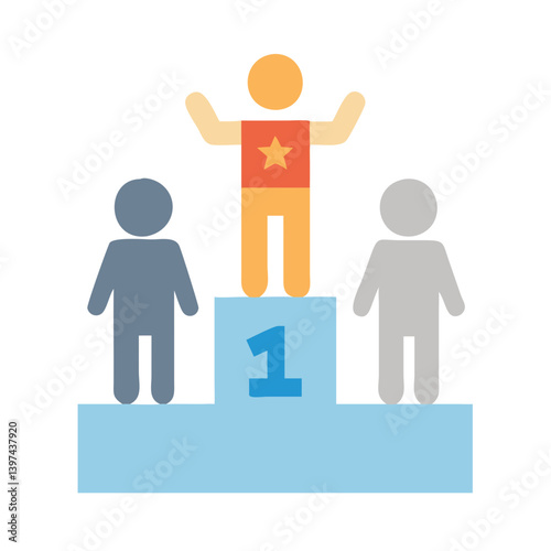  Competitor Flat Icon