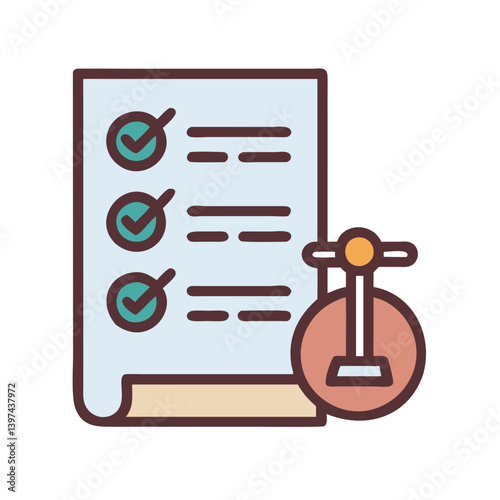  Detailed Compliance Flat Icon