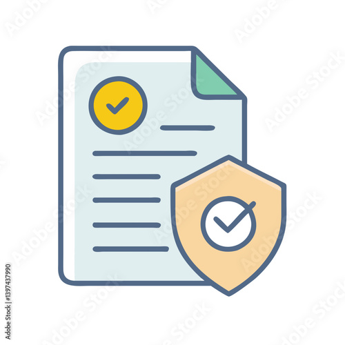  Compliance Flat Vector Icon