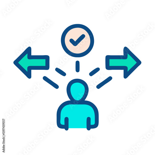  Decision Making Flat Icon
