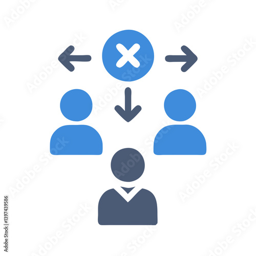  Colorful Decision Making Flat Icon