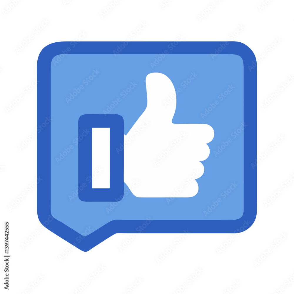 FB Like Flat Icon FB Like Flat Icon
