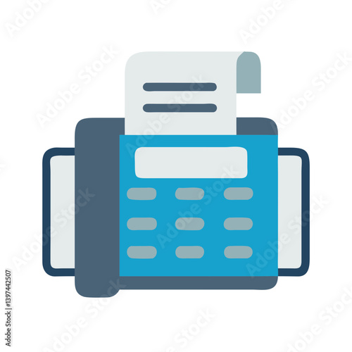  Fax Machine Flat Icon