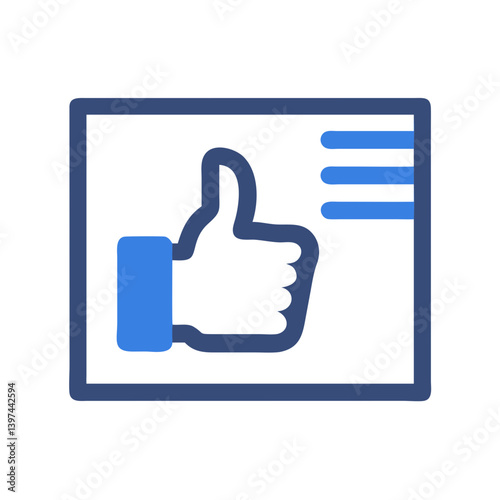  Colorful FB Like Flat Icon