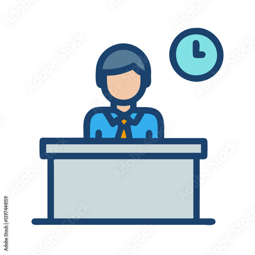  Help Desk Flat Icon
