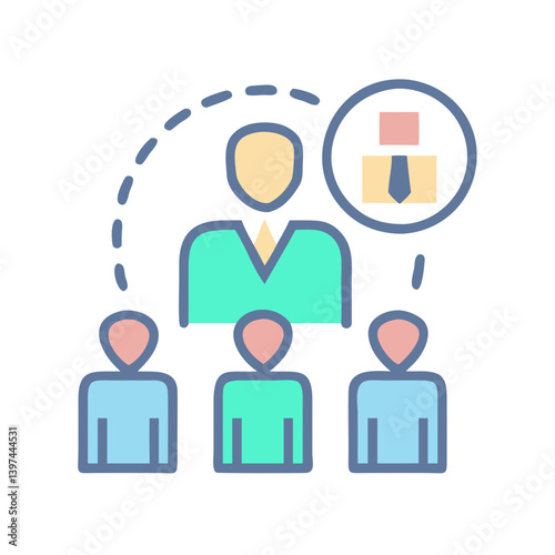  Colorful HR Flat Icon