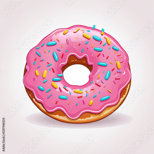 donut isolated on white background