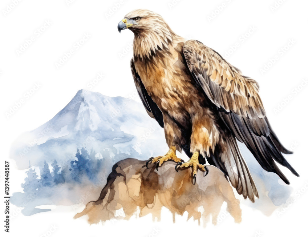 Fototapeta premium PNG Buzzard vulture animal bird.