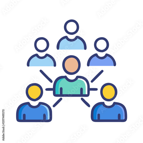  Detailed Networking Event Flat Icon